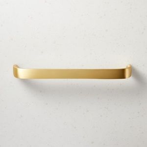 Set of 2 Brass Handles NWT with hardware CB2 6”